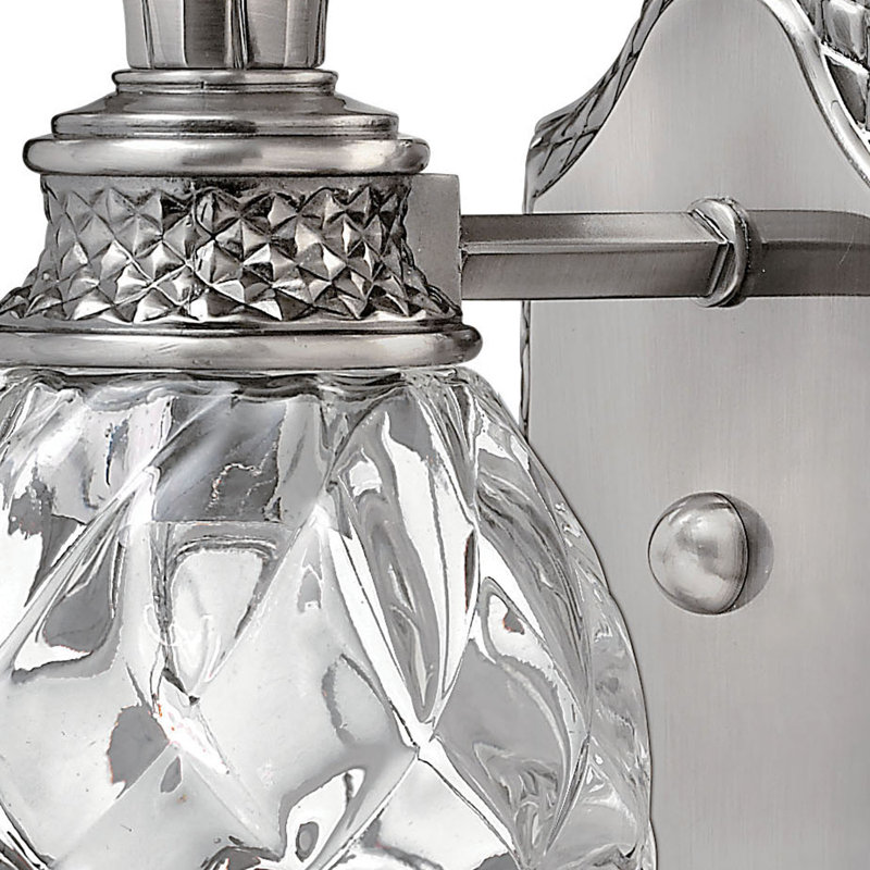 Plantation 1-Light Armed Sconce, Polished Antique Nickel
