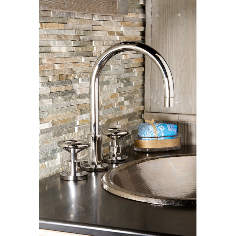 Slater Widespread Bathroom Faucet with Drain Assembly, English Bronze