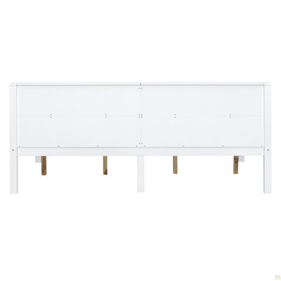Lit de jour double, blanc
