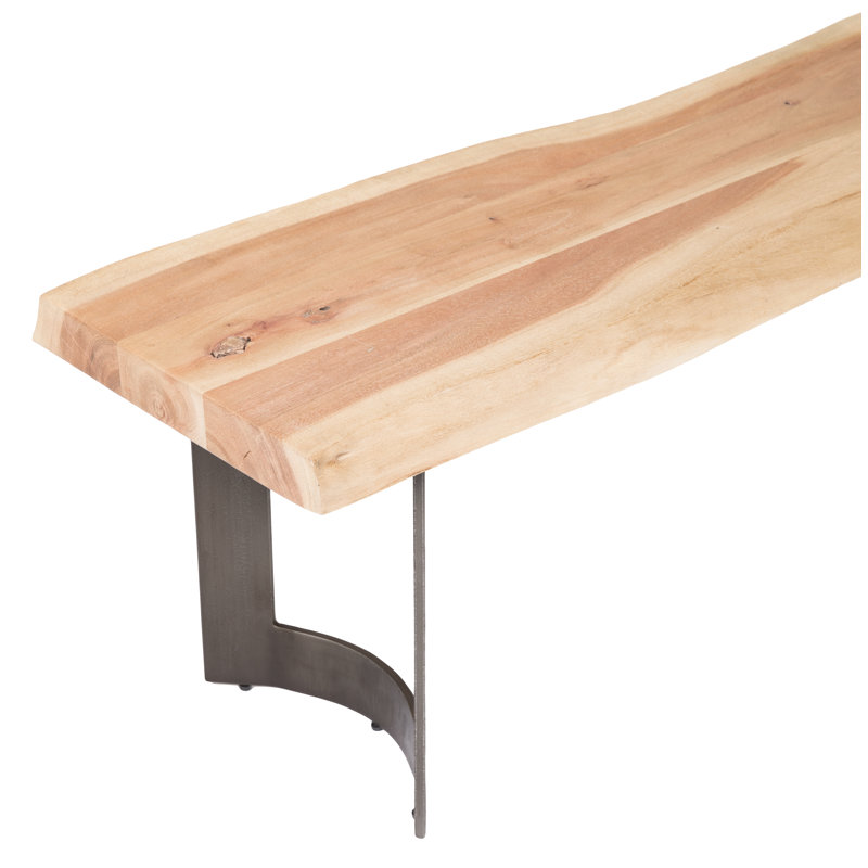 Kenmore Solid Wood Bench, 18" H x 92" W x 15" D, Brown
