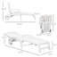Chaise longue sur roulettes Outsunny