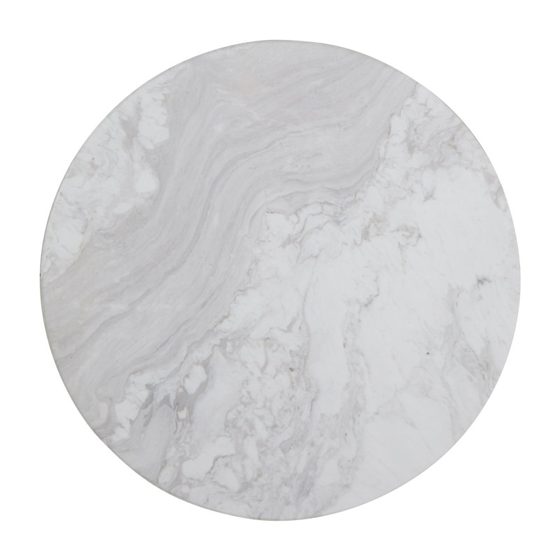 Benedict 32" Genuine Marble Pedestal Dining Table
