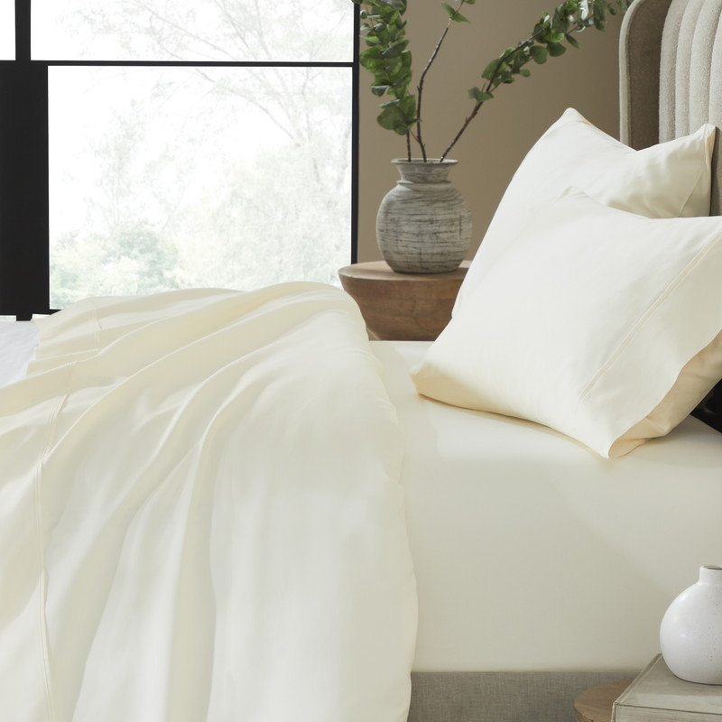 Drap-housse Pavo, Très grand californien, Ivoire, Fits up to 18"