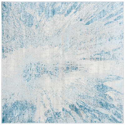 Tapis gris / bleu Escalera