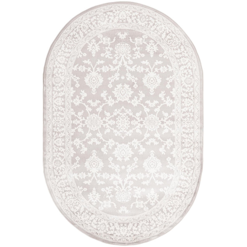 Floral Area Rug, Oval 160cm x 243.8cm