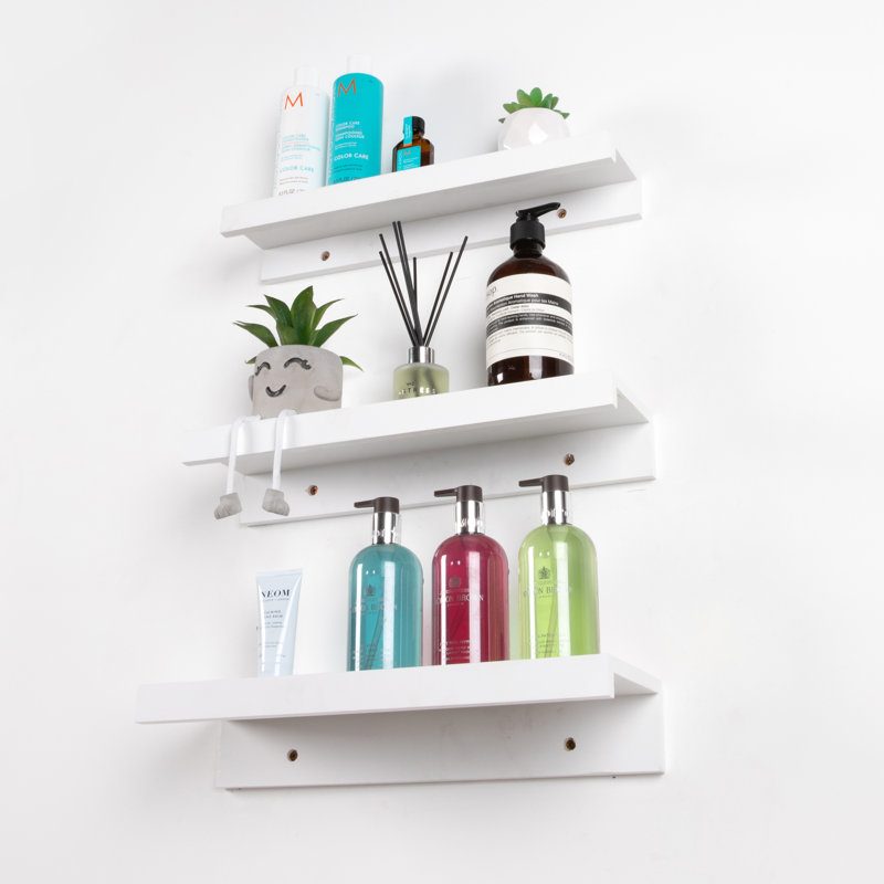 Anarbek 3 Piece Wood Floating Shelf