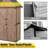 3 ft. W x 1 ft. D Solid Wood Storage Shed-105111900