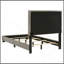 Lit double rembourré Efram Taupe-1418560391