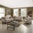 Fabric Chair Featuring English-style curved arms-1407707561