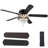 52" Crystal Ceiling Fan with Dimmable 3CCT Integrated LED Light and Remote Control