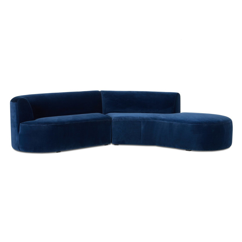 Valeta Sectional, Right Hand Facing, Surrey Midnight Cotton Blend
