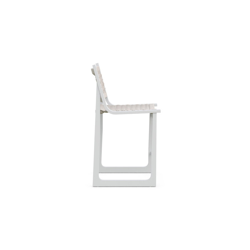 Cozumel Bar Stool, 28.54", Matte White