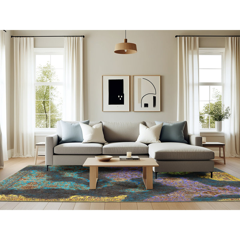 Abstract Indoor Rug, Rectangle 6' x 9'