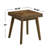 Square Wood Side Table, Walnut Brown