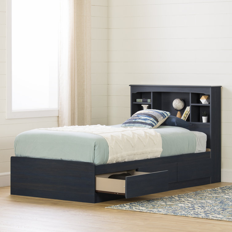 Aviron Twin 3 Drawer Mate's & Captain's Bed with Shelves by South Shore