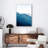 Shark Near Surface Print Wall Art - Ocean Wildlife Poster - Great White Shark Sea Scape Artwork - Underwater Marine Nature Print - Coastal Nautical Home Decor - Minimalist Ocean Wall Art - Adventure Sea Inspired Gift-693063413-693063375