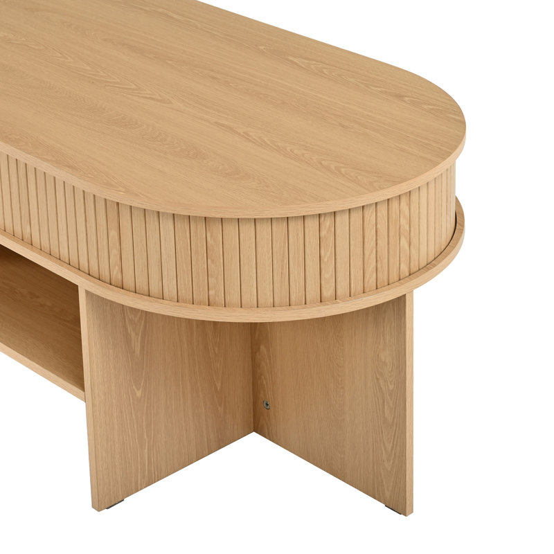 Table basse ovale multifonctionnelle