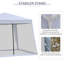 Mcclinton 3m x 3m Steel Party Tent-38831504