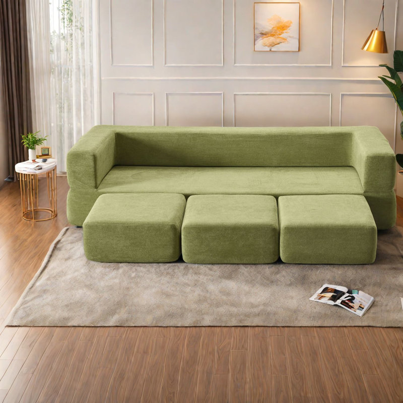 Multifunctional Sofas, 79 Inch Foam Modular Modern Compact Sofa Bed For Home