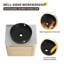 Meuble-lavabo flottant simple 48 po avec lavabo en céramique, meuble-lavabo mural avec porte à fermeture en douceur et tablette-1107990053
