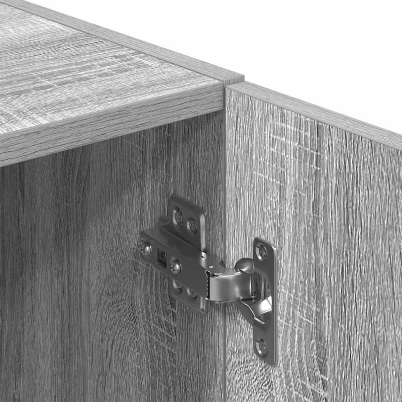 Kitchen Cabinet 38X41.5X131.5 Cm Engineered Wood, Grey Sonoma