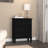 Black Nightstand with Three Drawers, Fully Assembled-863231363