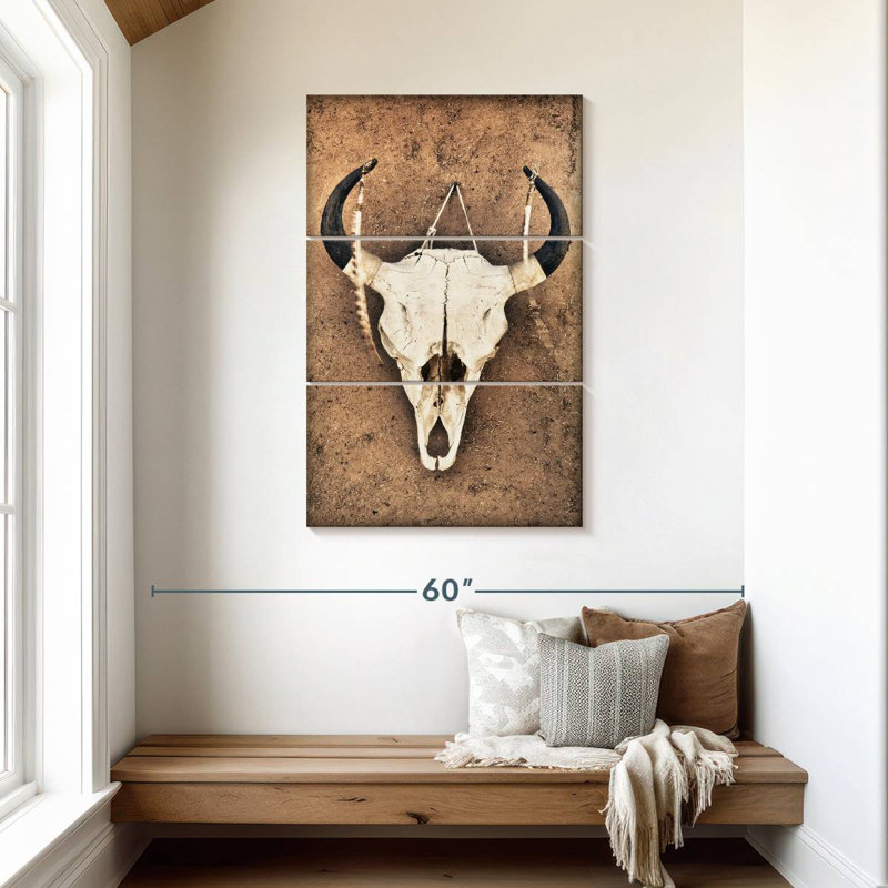 Kerner Cattle Skull, 45" H x 28" W