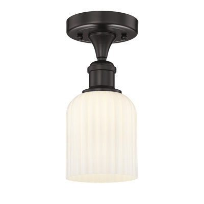 Edison - Adriena - 1 Light 5" Semi-Flush Mount