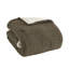 Édredon et taie décorative simple en chenille de tricot brun gaufré, rembourrage 100%, dossier, literie lavable à la machine et 2 taies décoratives, envers, lavable, mélange gris foncé-121163724