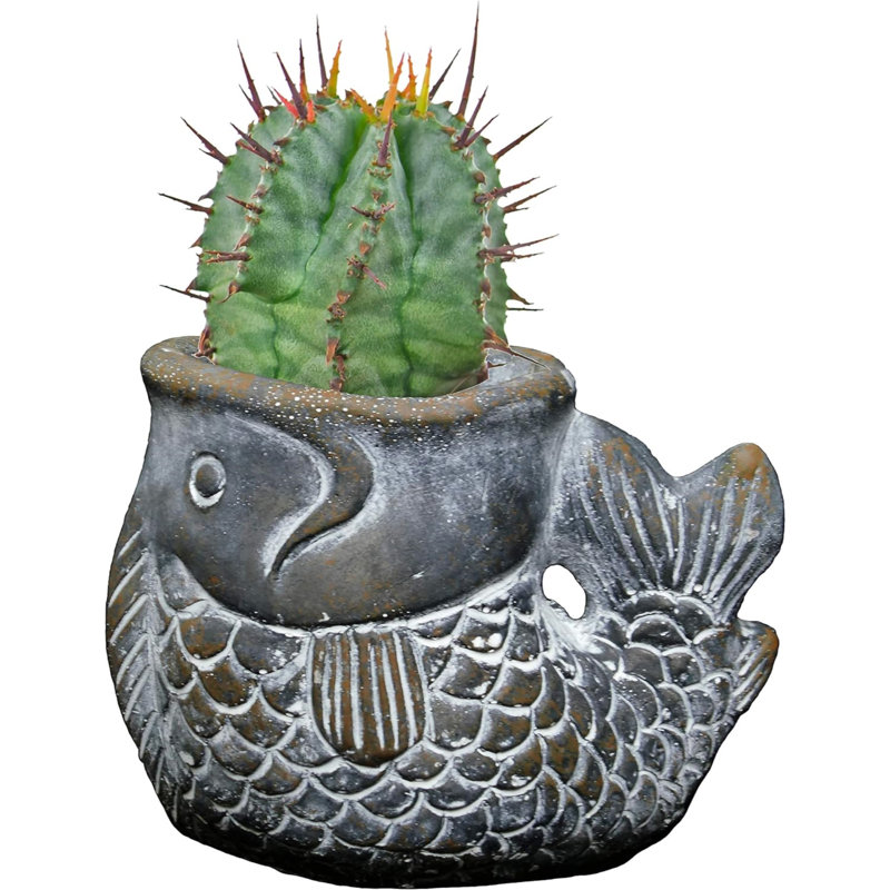 Abryanna Statue Planter, Gray