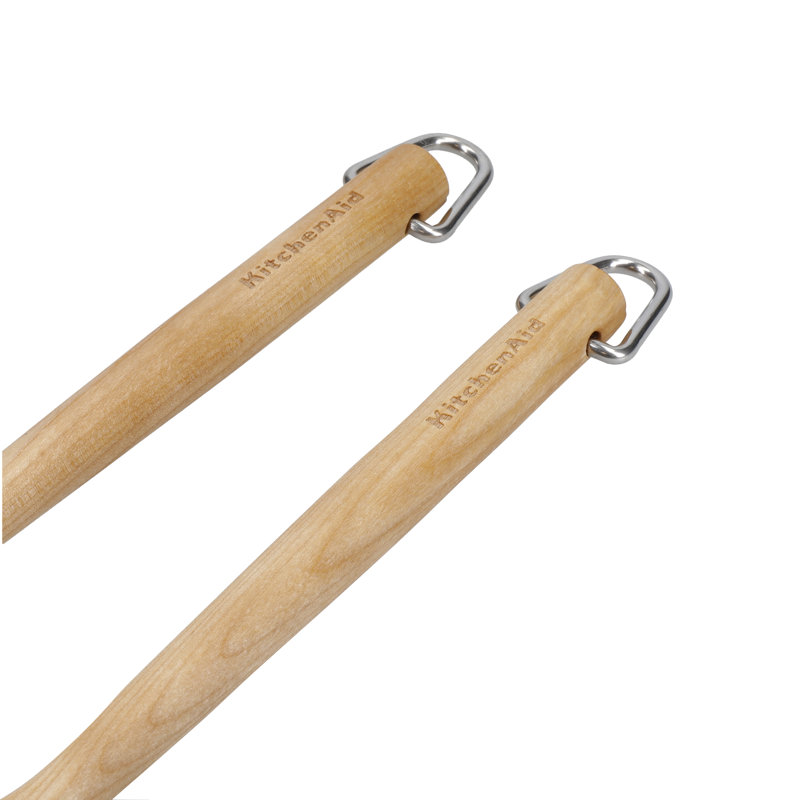 Birch Wood 2 Piece Salad Servers Set