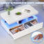 Pedestal Coffee Table with Storage-1282580993