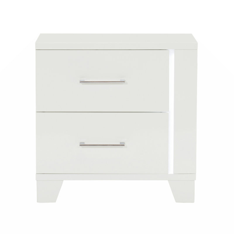 Table de chevet Kalilah, Blanc