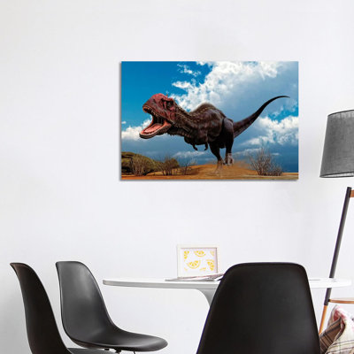 " A Majungasaurus Breaks Into A Run Upon Seeing Prey " by Philip Brownlow