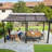 Retractable Aluminum Pergola 11x16 FT, Weather-Resistant Canopy Patio Gazebo for Outdoor Garden & Courtyard Grill-111618922