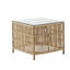 Table d'appoint Donatello Rattan - Plateau en verre-1558700364