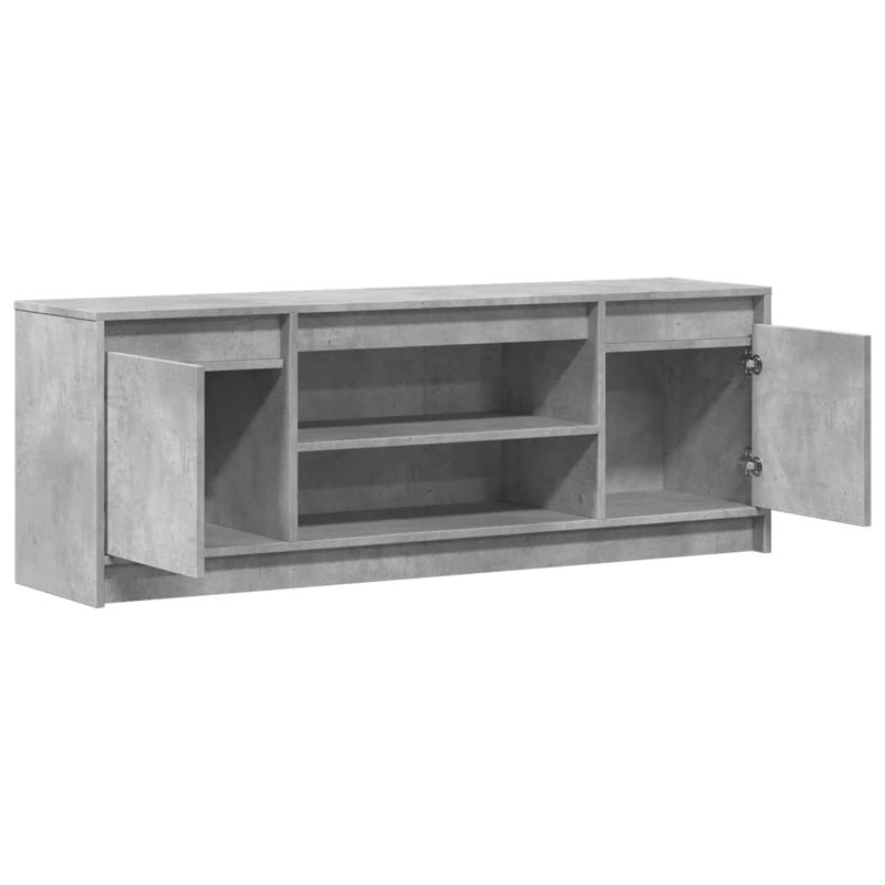 Cyarah Unfinished TV Stand, Concrete Grey, 139.5cm