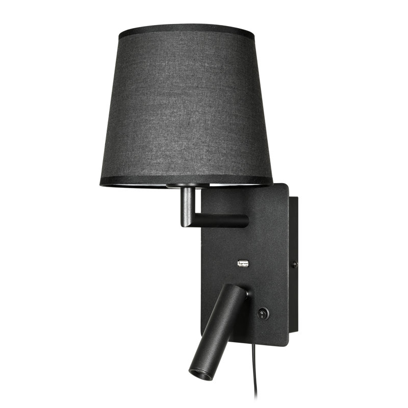 Milli LED Plug-in Spotlight, Black