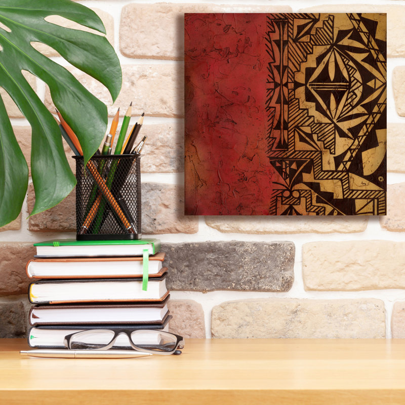  «Native Tradition 1» par Chariklia Zarris, art mural sur toile, 12 po x 12 po, H 12 po x l 12 po