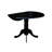 Philipston Kitchen Dining Table - a Round Wooden Table Top with Dropleaf & Pedestal Base, 42x42 Inch, Black & Cherry-1639237195-1688890856