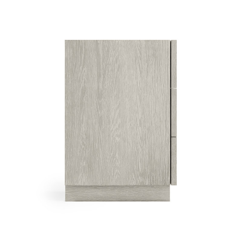 Tempo 3 - Drawer Solid Wood Nightstand