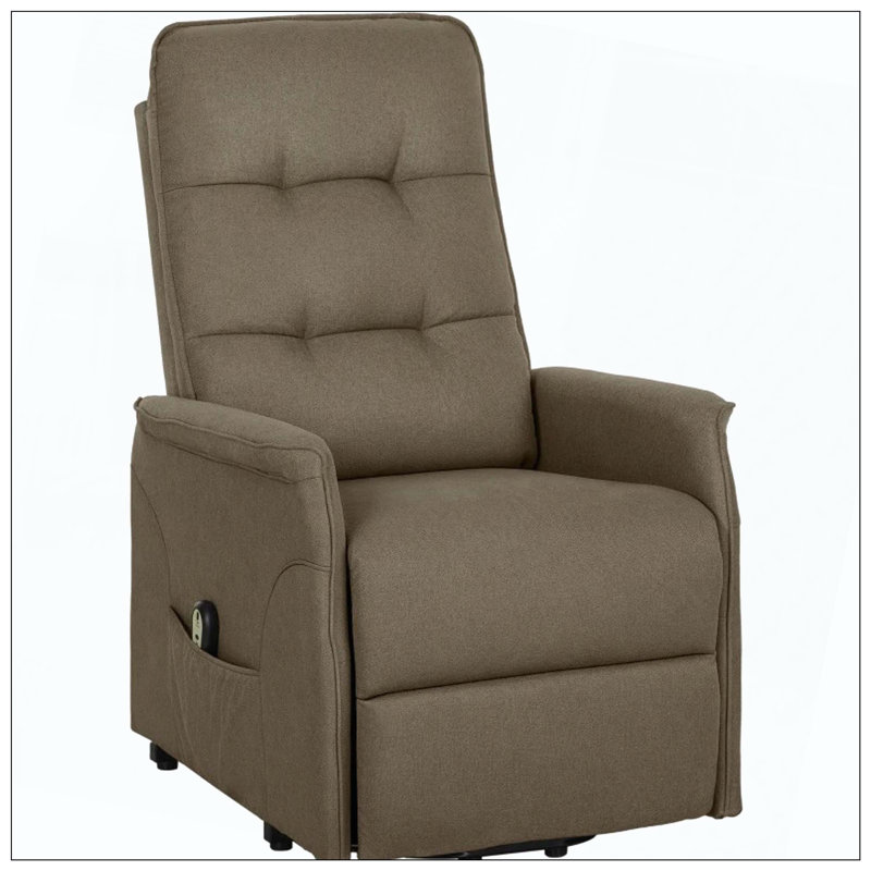 Poches latérales télécommandées pour canapé inclinable électrique Power Lift, Brun