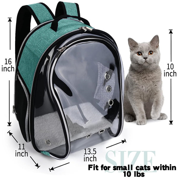 Tucker Murphy Pet Pet Carrier Backpack for Cats, Dogs and Small Animals, Portable Pet Travel Carrier, Super Ventilated Design, Airline Approved, Ideal