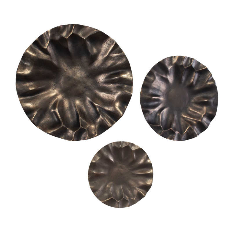 Ensemble d'art mural d'extérieur en bronze Uttermost Peonia / 3, Bronze