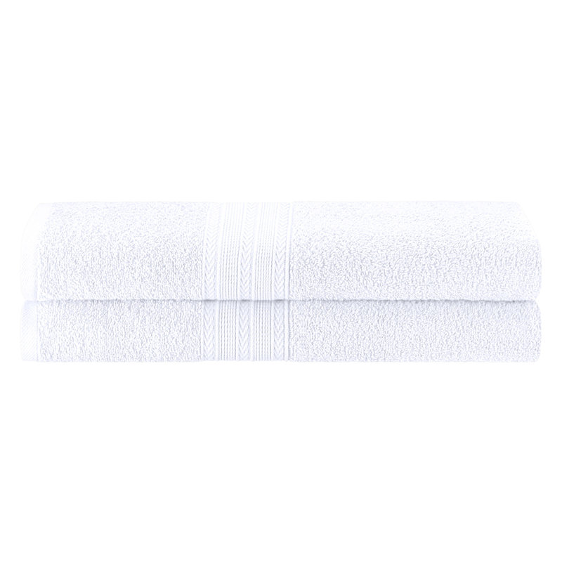 450 GSM Hannu Eco-Friendly 100% Ringspun Sustainable Cotton Bath Sheet, Blanc