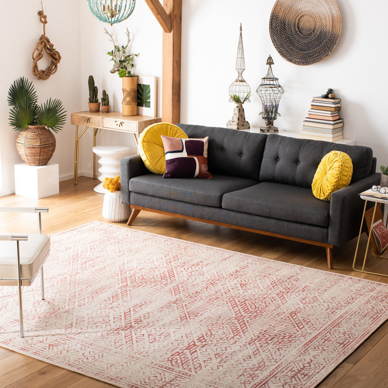 Tapis géométrique tissé à la main Classic Classic, Rectangle 5 pi x 8 pi