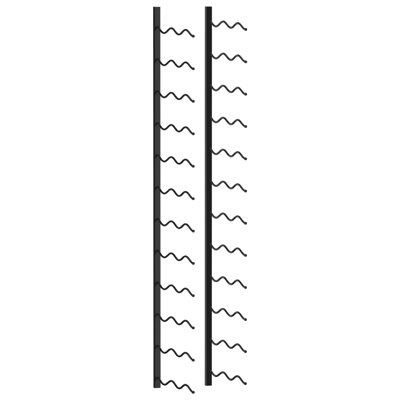 Jarman Wall Mounted Wine Bottle Rack in Black