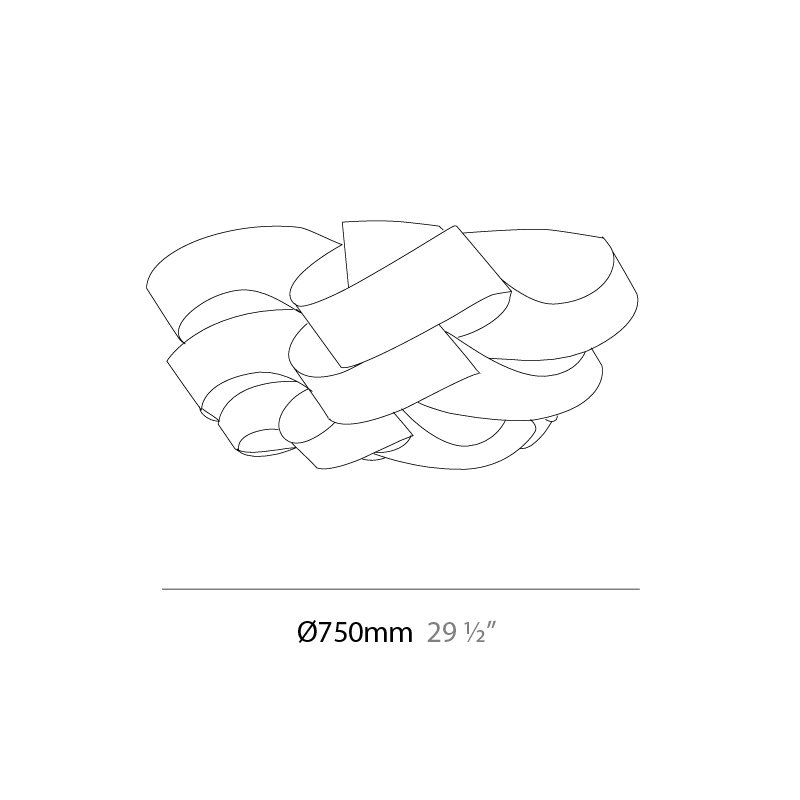 Skyline LED Flush Mount, White