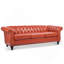 Canapé Chesterfield à accoudoirs roulés 3 places 84,65 po