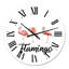 Trois flamants roses - Horloge murale-60281280